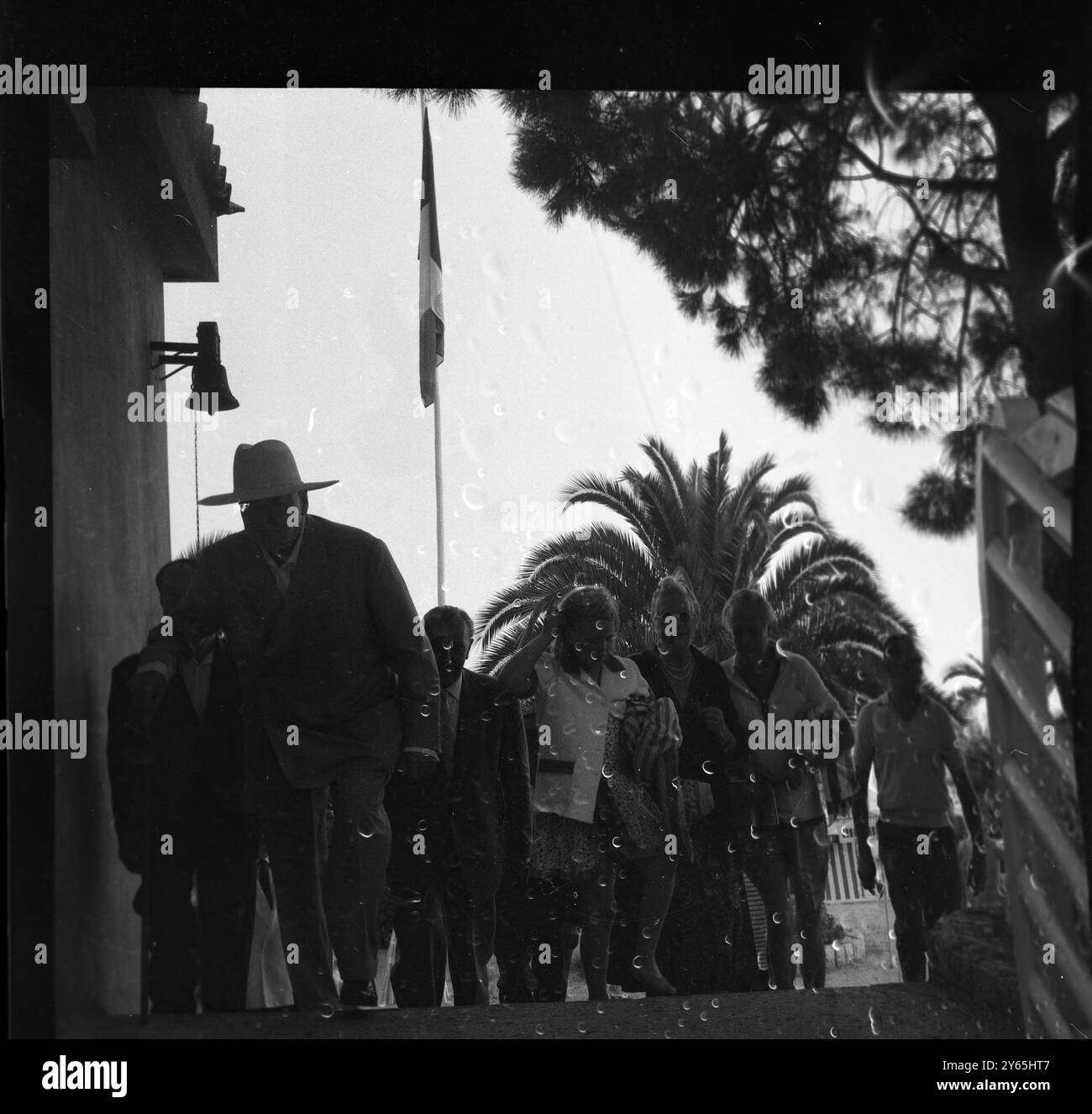 Sir Winston Churchill Goldener Hochzeitstag 12. September 1958 Stockfoto