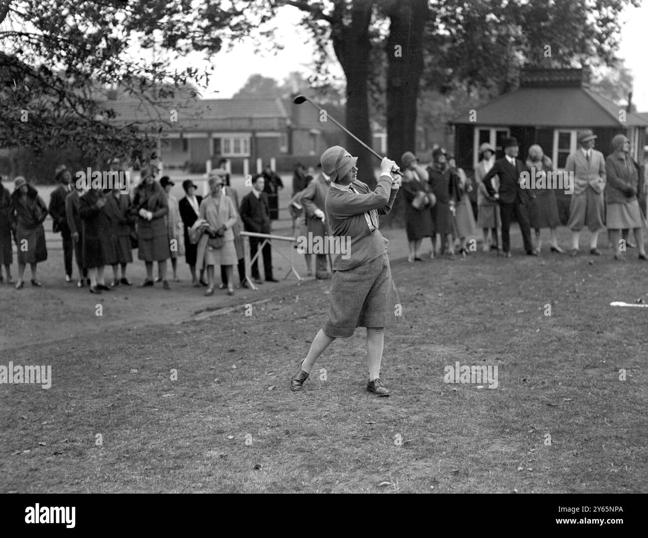 Ladies Autumn Foursomes in Ranelagh - Miss Stanhope fährt ab. 1929 Stockfoto