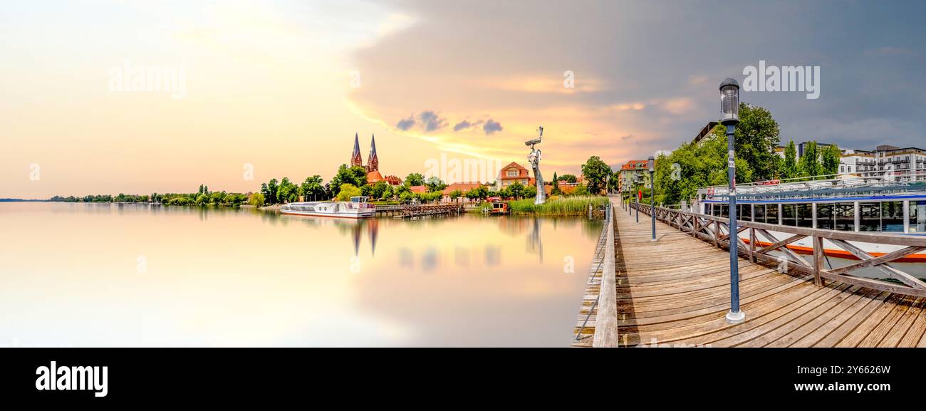 Blick auf Neuruppin, Deutschland Stockfoto
