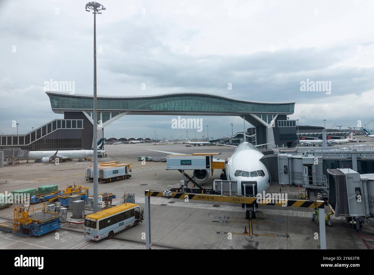 Internationaler Flughafen Hongkong Stockfoto
