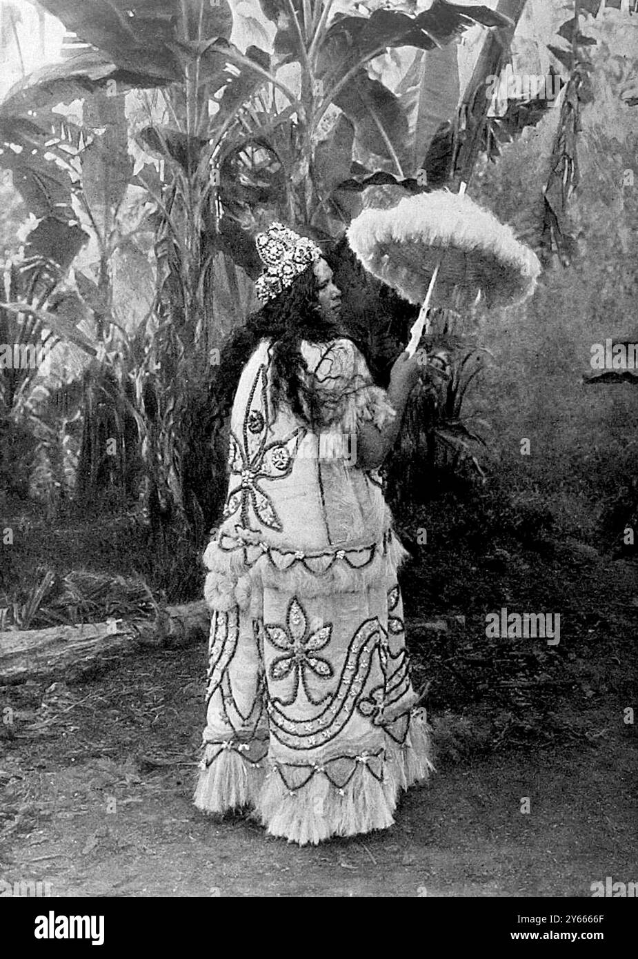 Tahiti-Frau 1909 Stockfoto