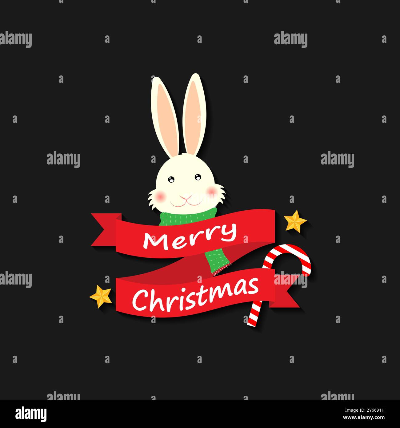 „Merry Christmas“-Aufkleber Stock Vektor