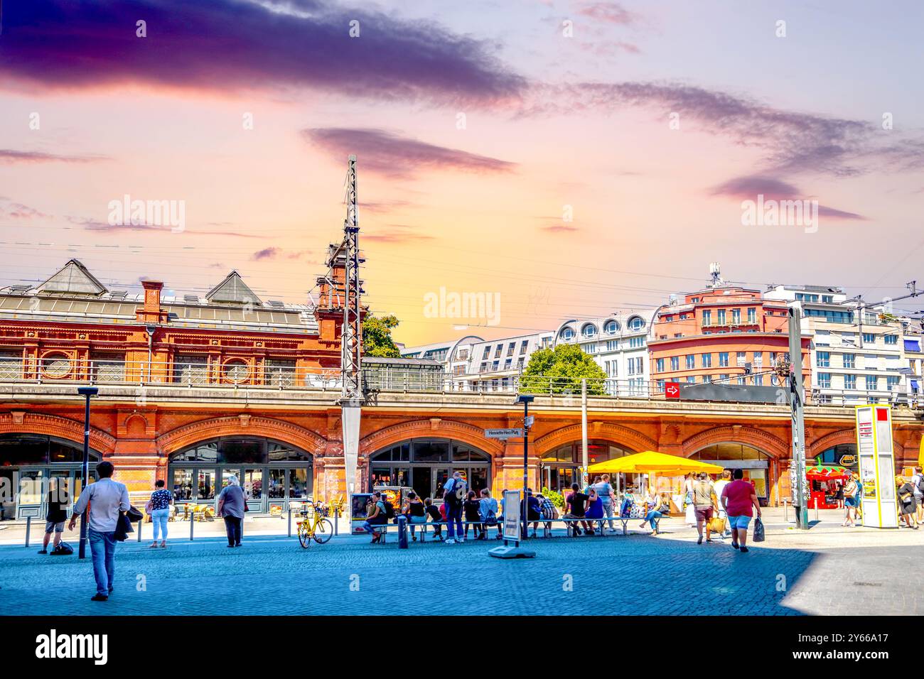 Hackescher Markt, Berlin, Deutschland Stockfoto