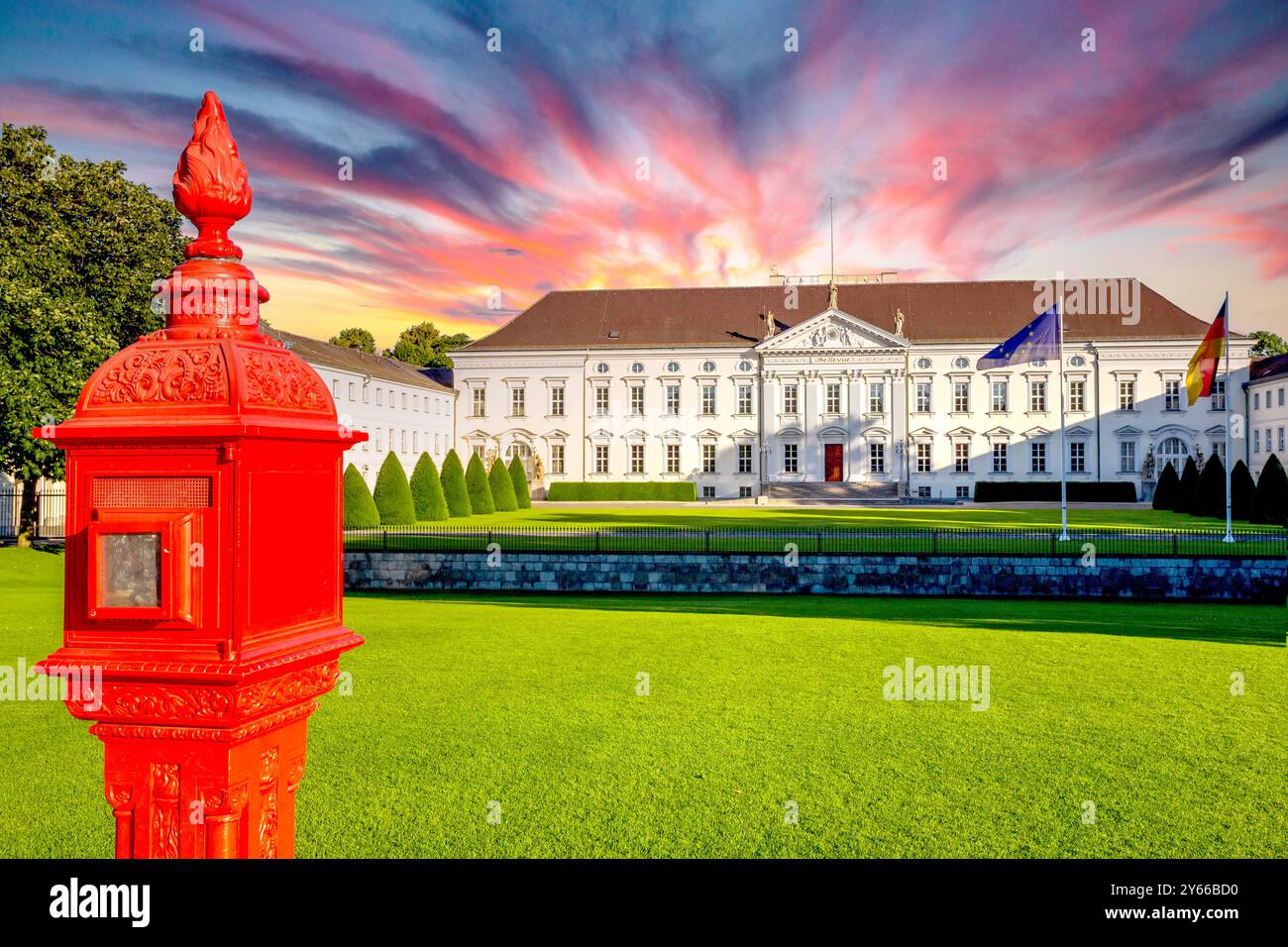 Palace Bellevue, Berlin, Deutschland Stockfoto