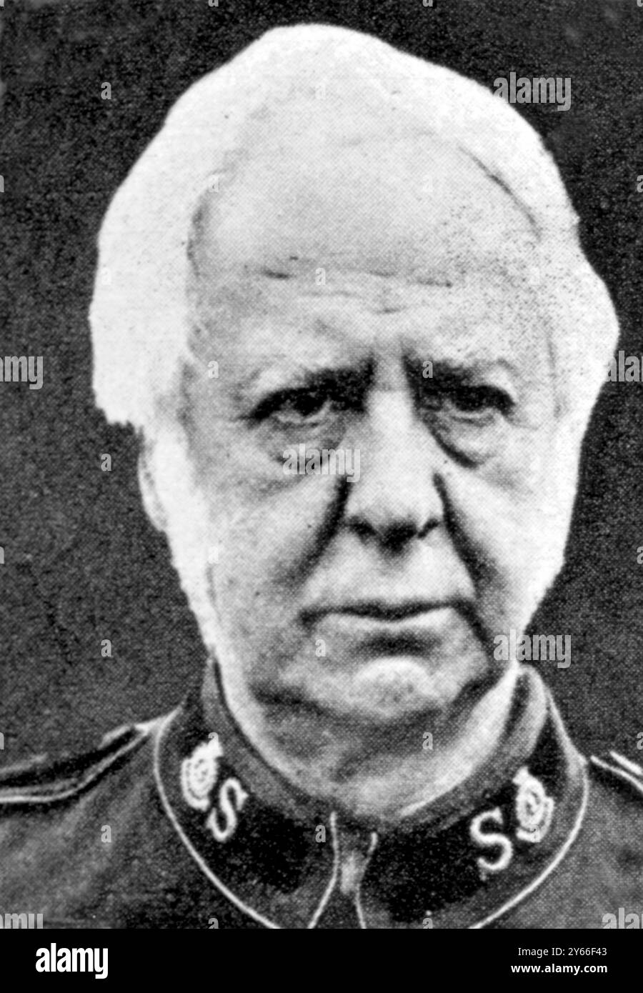 „General“ W. Bramwell Booth. 1912 wurde er General der Heilsarmee. Januar 1929 Stockfoto