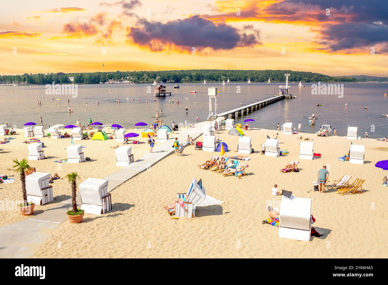 Wannsee, Berlin, Deutschland Stockfoto