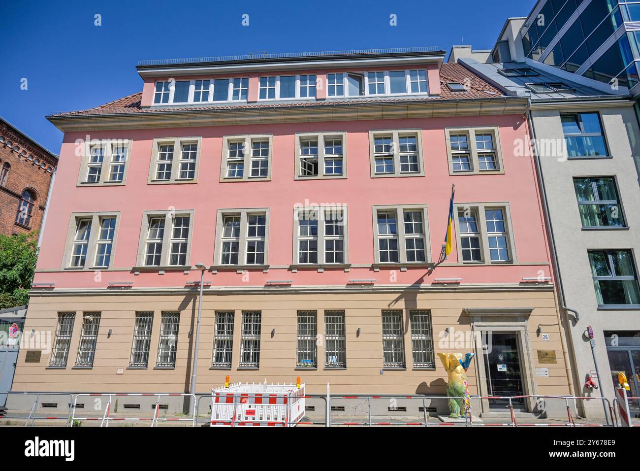 Botschaft der Ukraine in der Bundesrepublik Deutschland, Albrechtstraße, Mitte, Berlin, Deutschland Stockfoto