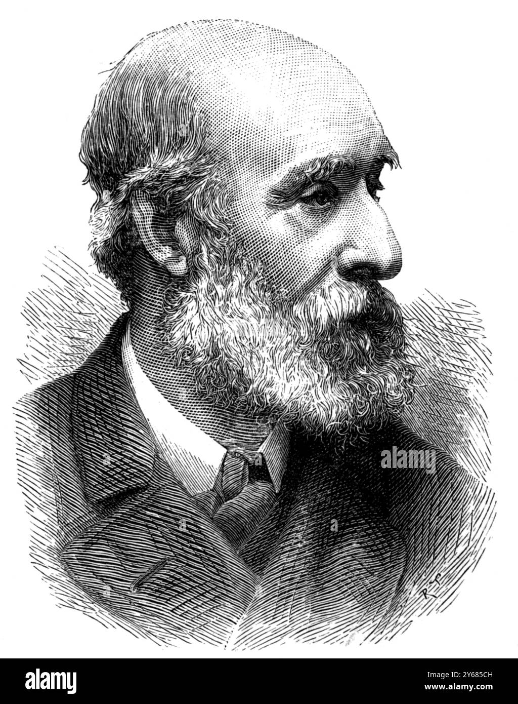 Der verstorbene Mr. Charles West Cope, R.A. der Tod von Mr. Charles West Cope, dem pensionierten Royal Academician, wird bekannt gegeben. Der verstorbene Künstler, der Sohn des Landlandmalers Charles Cope, wurde 1811 in Leeds geboren. Stockfoto