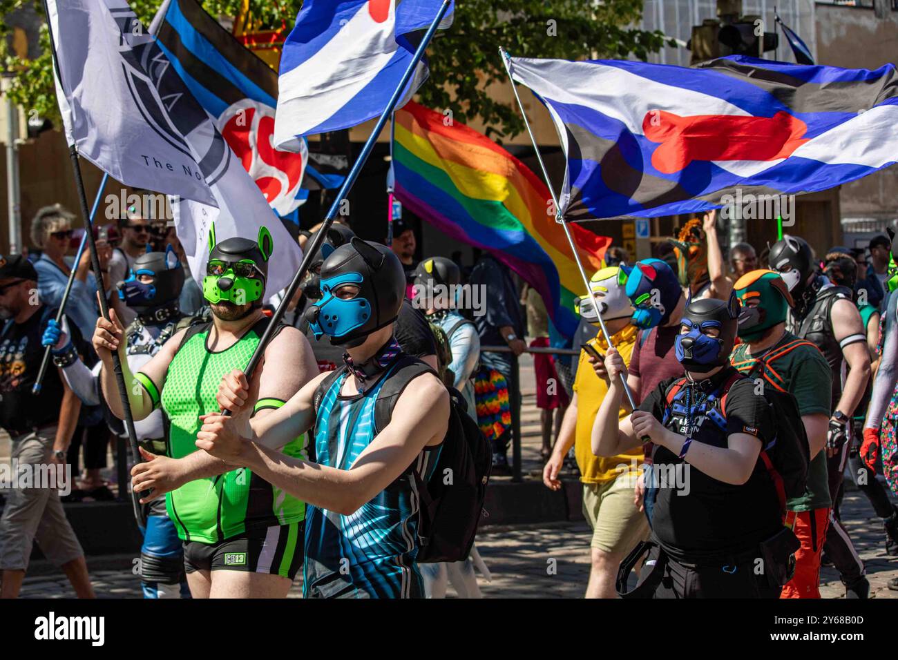 Photo inspiration: Männer Die Welpen Kapuzen Oder Welpen Masken Tragen Mit Welpen Photo Inspiration