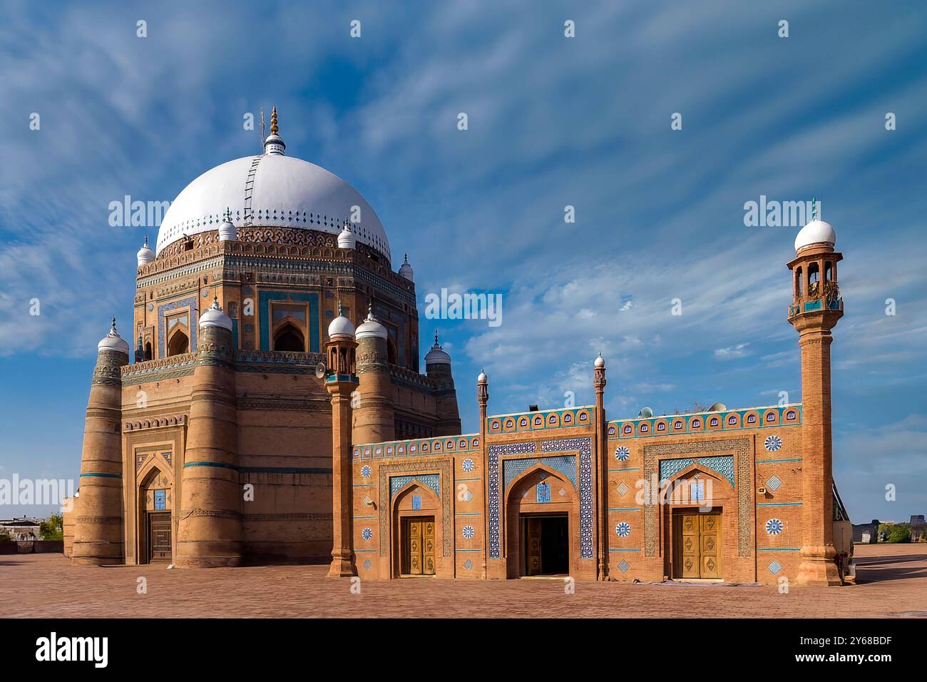 Das Grab von Shah Rukn-e-Alam in Multan, Punjab, Pakistan, Stockfoto