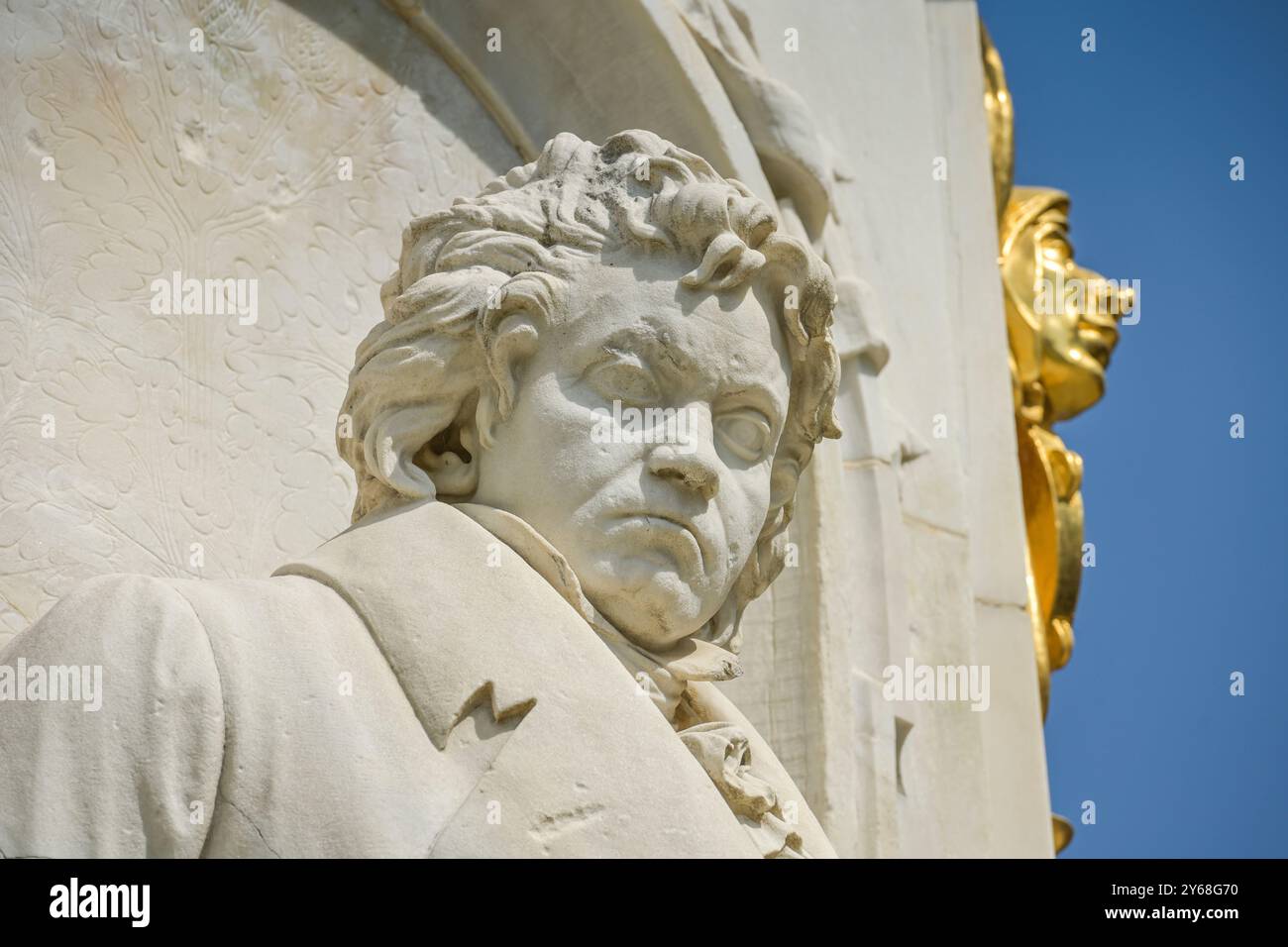 Ludwig van Beethoven, Beethoven-Haydn-Mozart-Denkmal, Tiergarten, Berlin, Deutschland Stockfoto