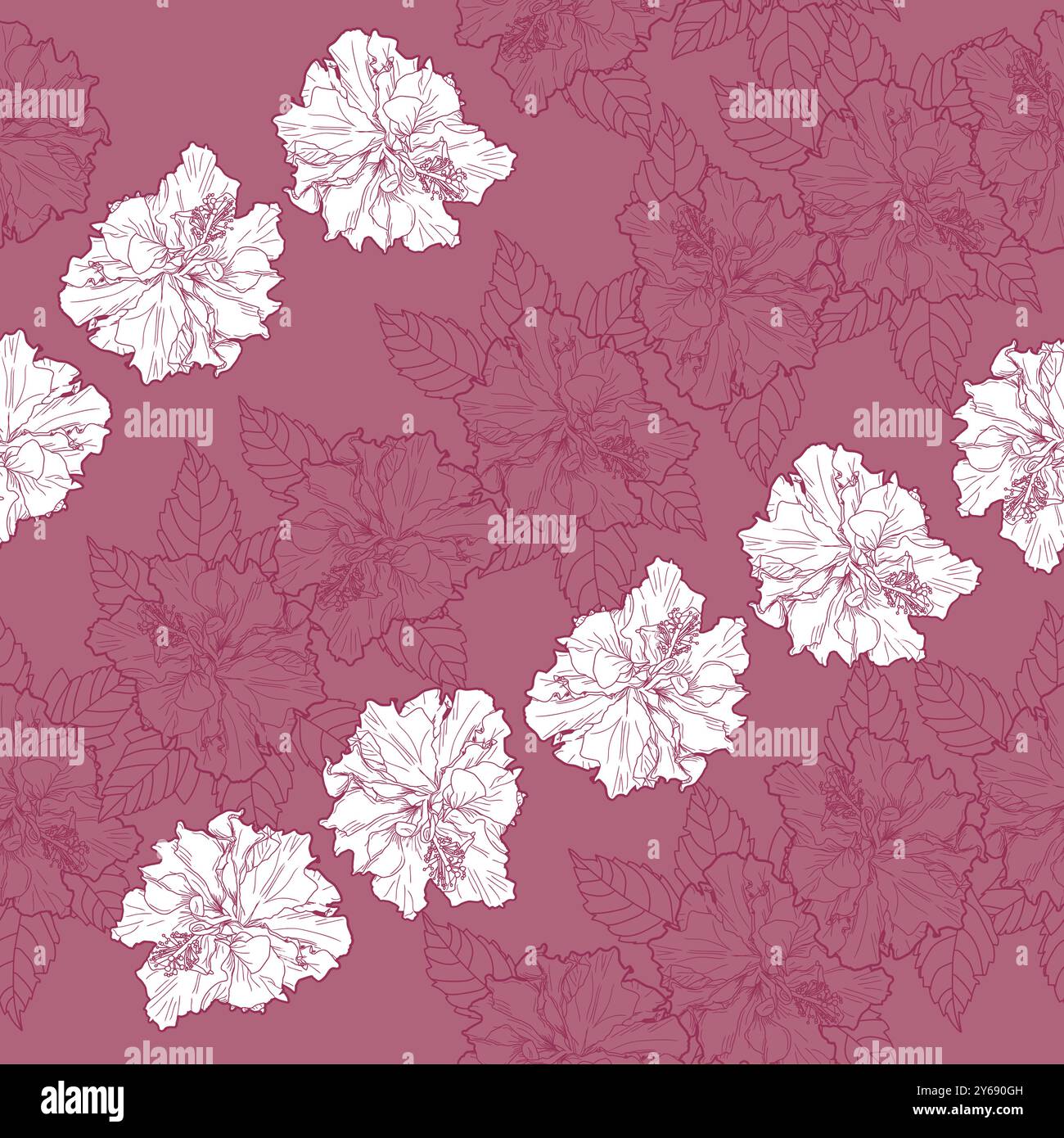 Blumen Rosen nahtloser Hintergrund Stock Vektor