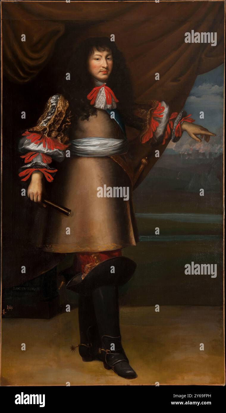 Porträt von Ludwig XIV., König von Frankreich (1638-1715). MUSEUM: CHATEAU D'AZAY-LE-RIDEAU. Autor: Pierre Mignard. Stockfoto