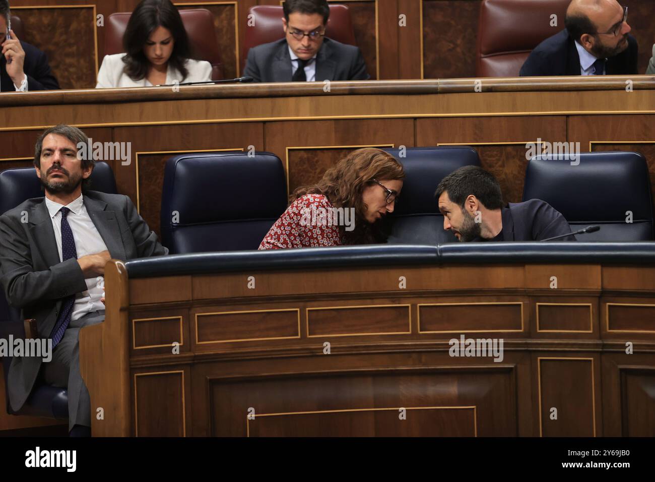 Madrid, 11.09.2024. Abgeordnetenkongress. Plenarsitzung der staatlichen Kontrolle. Foto: Jaime García. ARCHDC. Quelle: Album / Archivo ABC / Jaime García Stockfoto