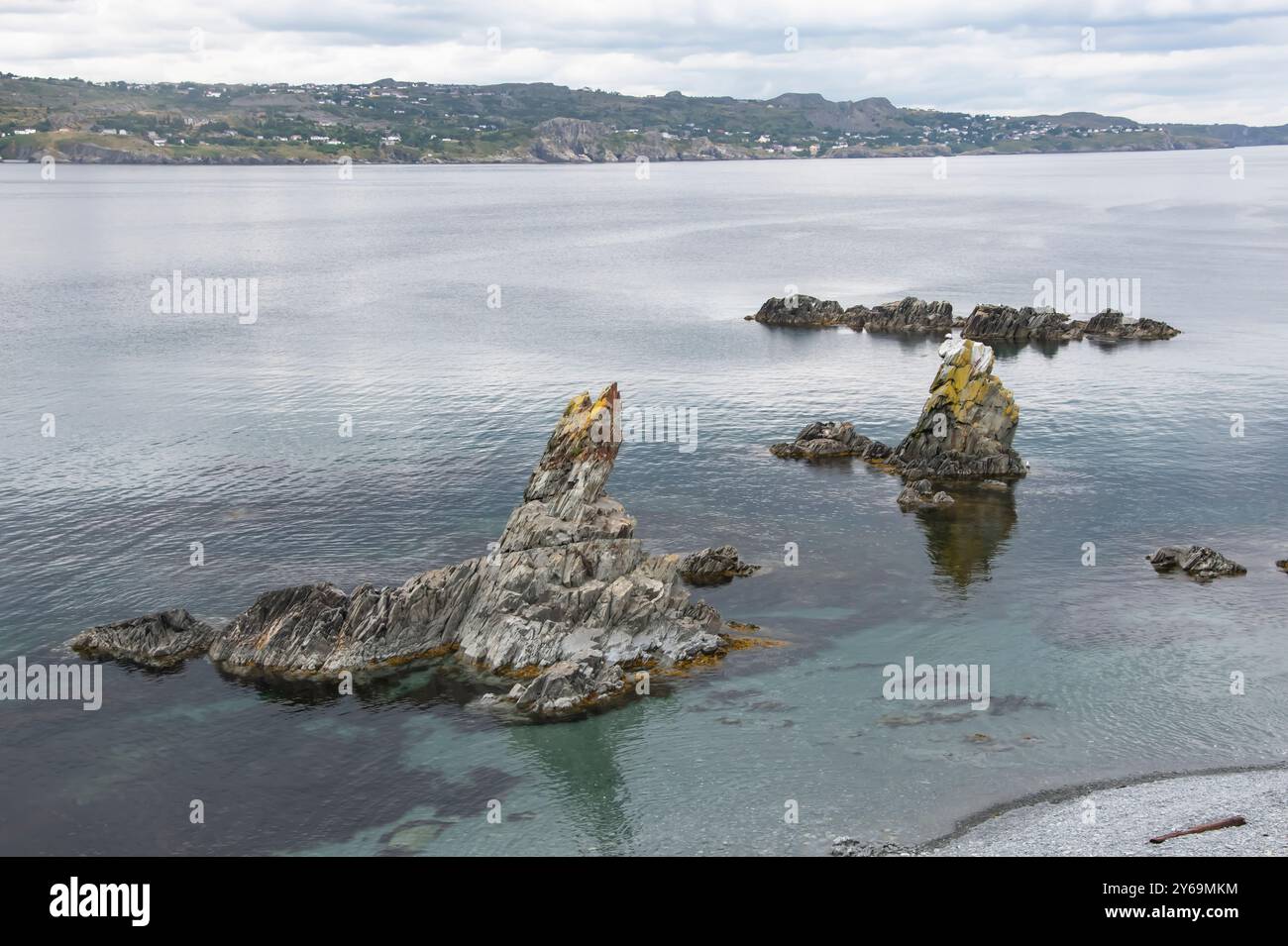 The Three Sisters Rocks in Bay Roberts, Neufundland & Labrador, Kanada Stockfoto