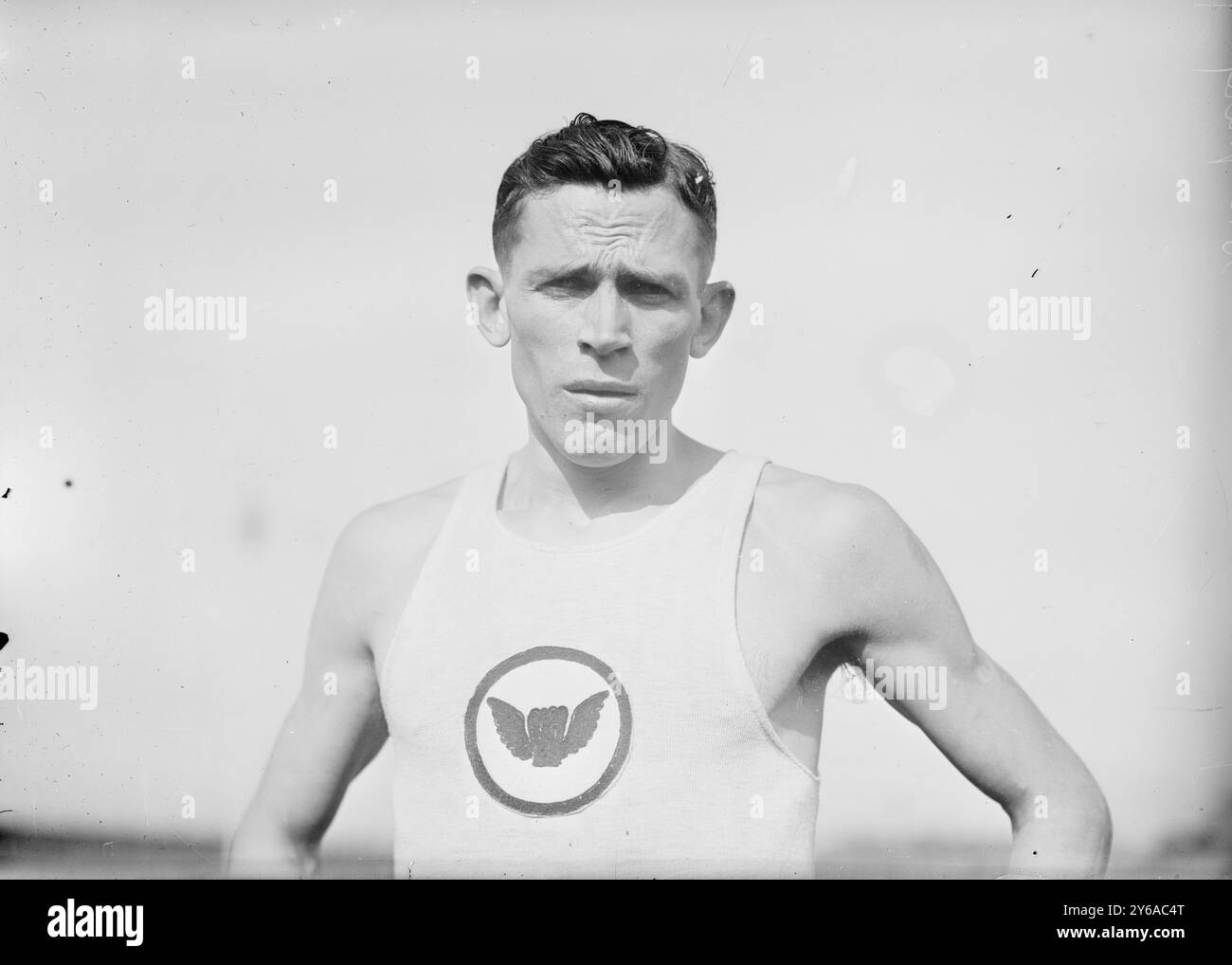 Mel Sheppard Sports, zwischen ca. 1910 und ca. 1915, Leichtathletik, Glasnegative, 1 negativ: Glas; 5 x 7 Zoll Oder kleiner. Stockfoto