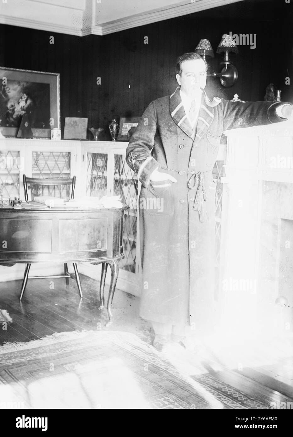 Owen Johnson, Foto zeigt Schriftsteller Owen McMahon Johnson (1878-1952)., zwischen ca. 1910 und ca. 1915, Glasnegative, 1 negativ: Glas; 5 x 7 Zoll Oder kleiner. Stockfoto