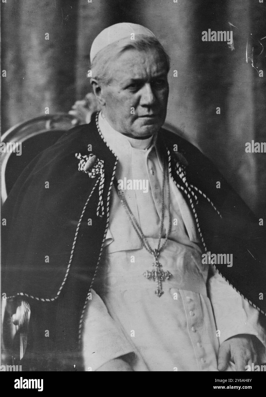 Der Papst, Foto zeigt Papst Pius X (1835-1914)., 26. Mai 1913., Glasnegative, 1 negativ: Glas; 5 x 7 cm. Oder kleiner. Stockfoto