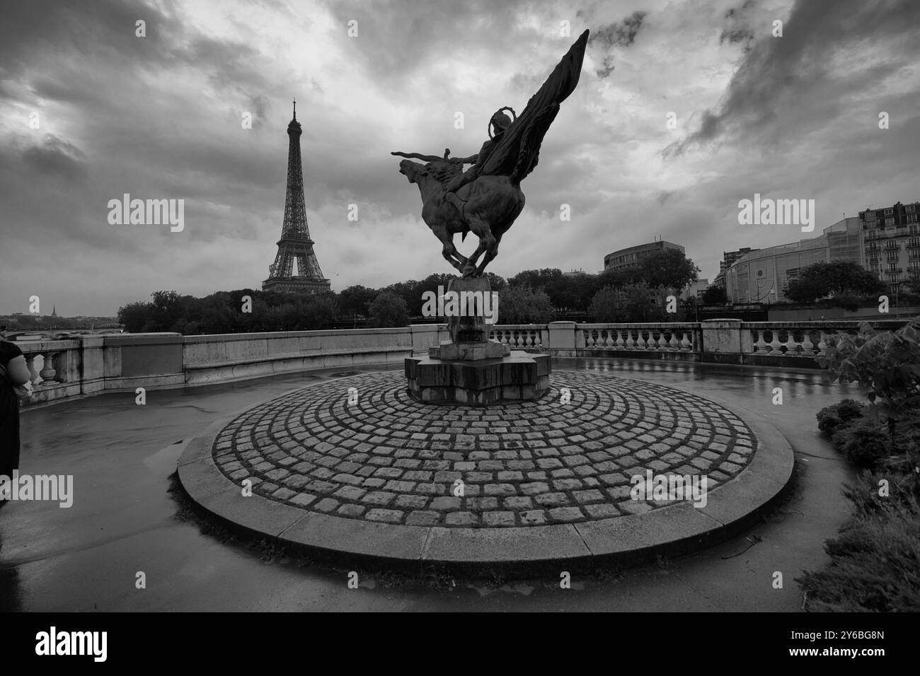 Monument de la France Renaissante, Paris, Skulptur von Holger Wederkinch. Stockfoto