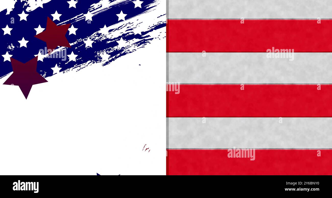 Bild von Sternen und Streifen der amerikanischen Flagge Stockfoto