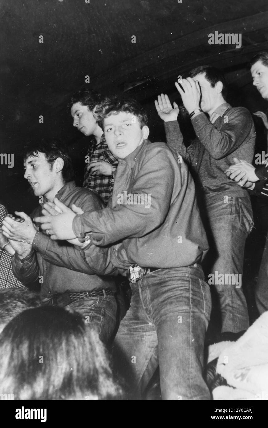 FANS VON BEATLES IN VERSAILLES ; 17. JANUAR 1964 Stockfoto