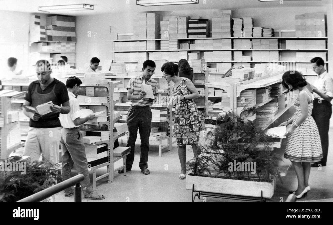 US-AMERIKANISCHE ORGANISATION AIDS HEBREW UNIVERSITY IN JERUSALEM / ; 30. OKTOBER 1963 Stockfoto