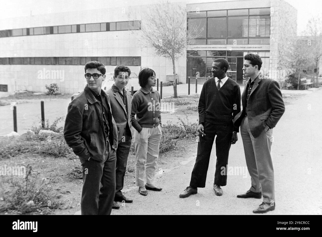 US-AMERIKANISCHE ORGANISATION AIDS HEBRÄISCHE UNIVERSITÄT IN JERUSALEM, ISRAEL; 30. OKTOBER 1963 Stockfoto