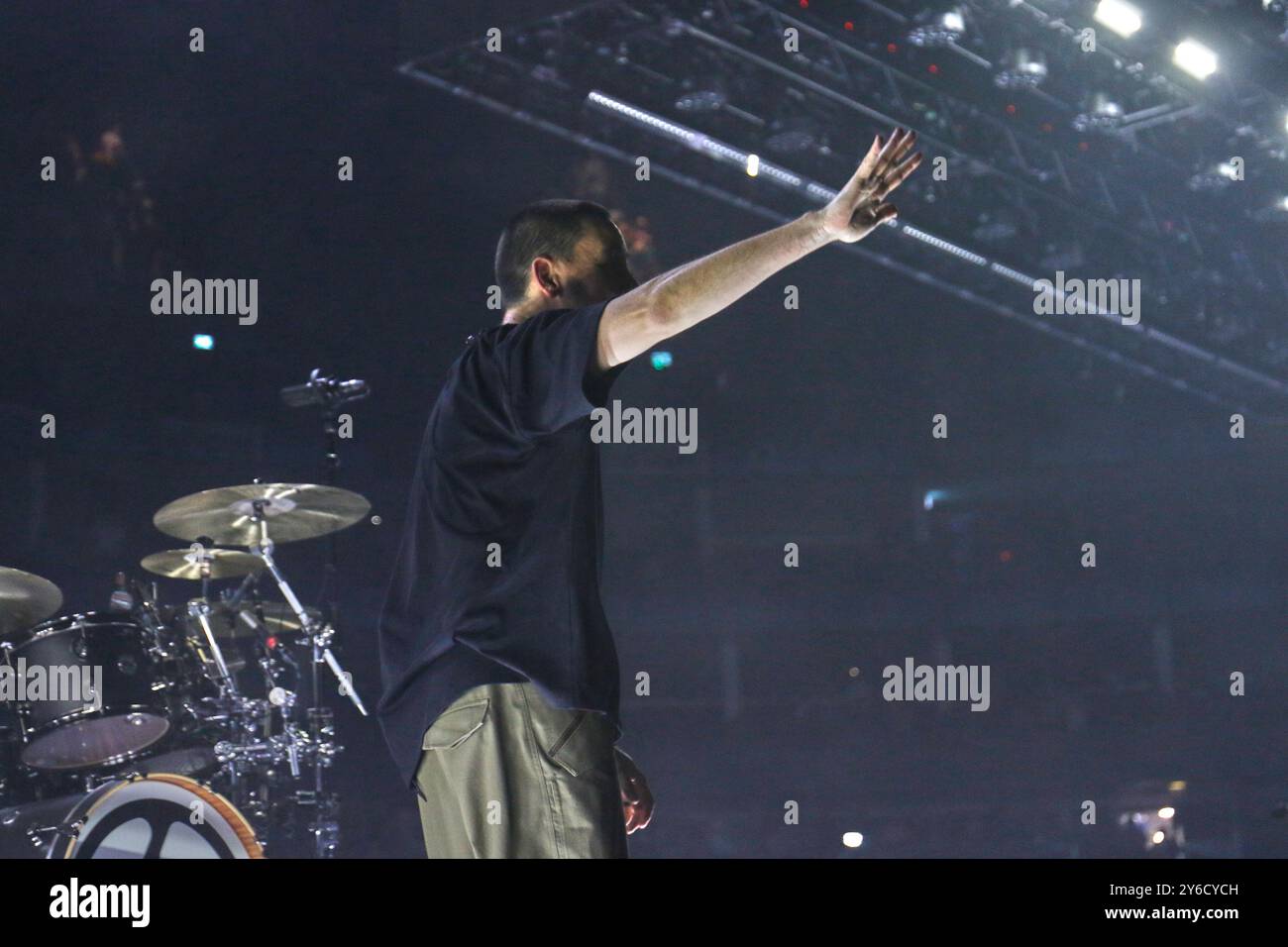 London, Großbritannien. September 2024. LONDON, ENGLAND - Linkin Park tritt am 24. September 2024 in der O2 Arena in Greenwich auf Foto: Glamourstock/Alamy Live News Stockfoto