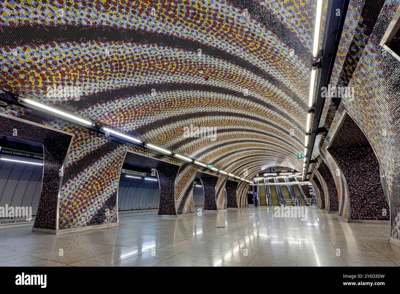 Die U-Bahn von Budapest Stockfoto