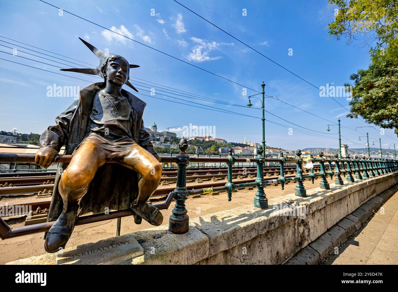 Statue in der Stadt Budapest Stockfoto