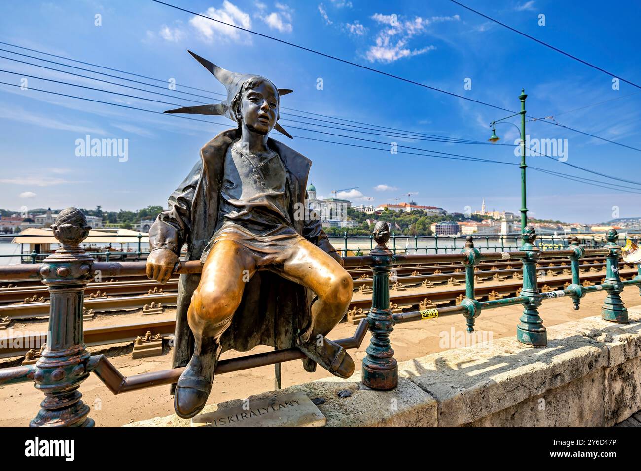 Statue in der Stadt Budapest Stockfoto
