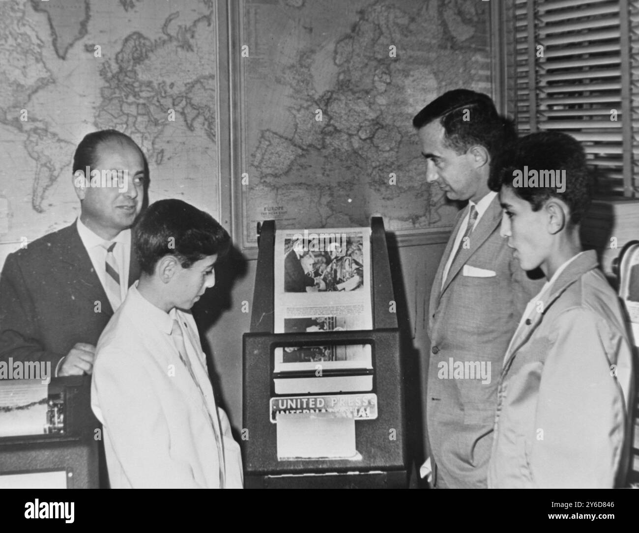 TÜRKISCHE JUNGEN NACH HERZOPERATIONEN IN DEN USA ; 10. JULI 1963 Stockfoto