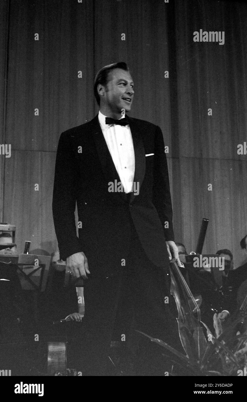 LEX BARKER BEIM INTERNATIONALEN FILMFESTIVAL IN BERLIN; 24. JUNI 1963 Stockfoto