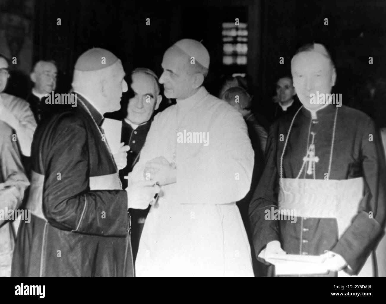 DER NEUE PAPST IST KARDINAL GIOVANNI BATTISTA MONTINI – PAPST PAUL VI. IN ROM, ITALIEN / ; 22. JUNI 1963 Stockfoto