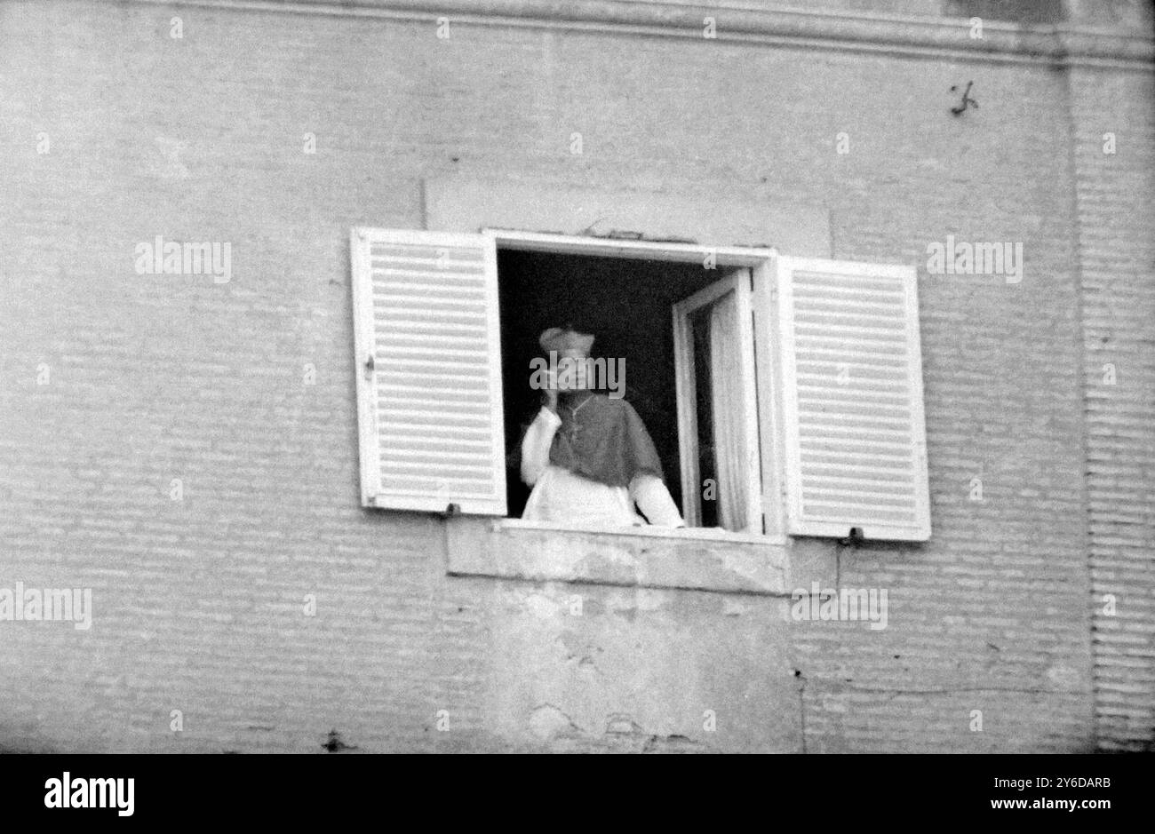DER NEUE PAPST IST KARDINAL GIOVANNI BATTISTA MONTINI IN ROM, ITALIEN; 21. JUNI 1963 Stockfoto