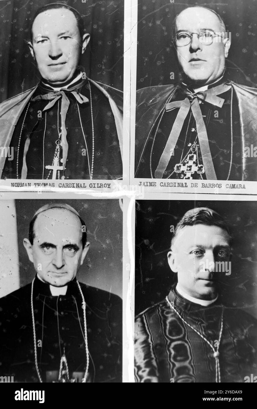 DER NEUE PAPST IST KARDINAL GIOVANNI BATTISTA MONTINI IN VATIKANSTADT, ROM, ITALIEN / ; 21. JUNI 1963 Stockfoto