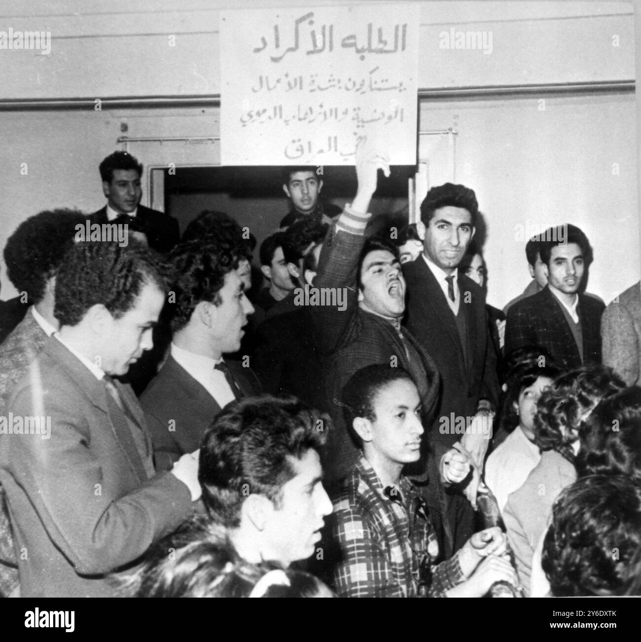 PROTESTTREFFEN IN MOSKAU; 25. FEBRUAR 1963 Stockfoto