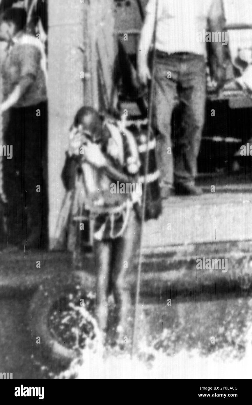 CHRISTOPHER WHITTAKER HAUTTAUCHER ERTRANK IN AVALON / ; 4. DEZEMBER 1962 Stockfoto