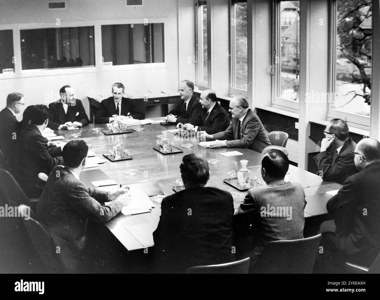 WISSENSCHAFTLICHE TAGUNG IN GENF; 28. NOVEMBER 1962 Stockfoto