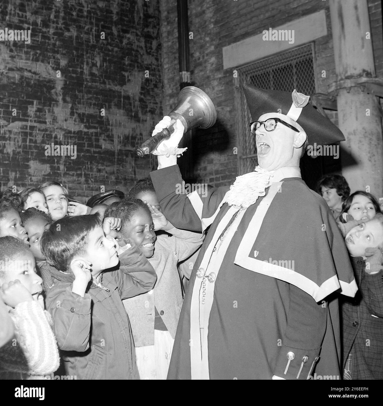 ALFRED HOWARD STADTSCHREI IN NEW YORK / ; 6. NOVEMBER 1962 Stockfoto