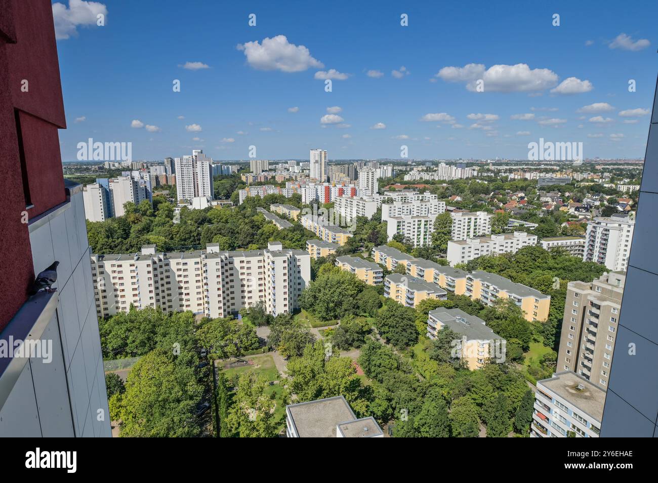 Hochhäuser, Fritz-Erler-Allee, Gropiusstadt, Neukölln, Berlin, Deutschland Stockfoto