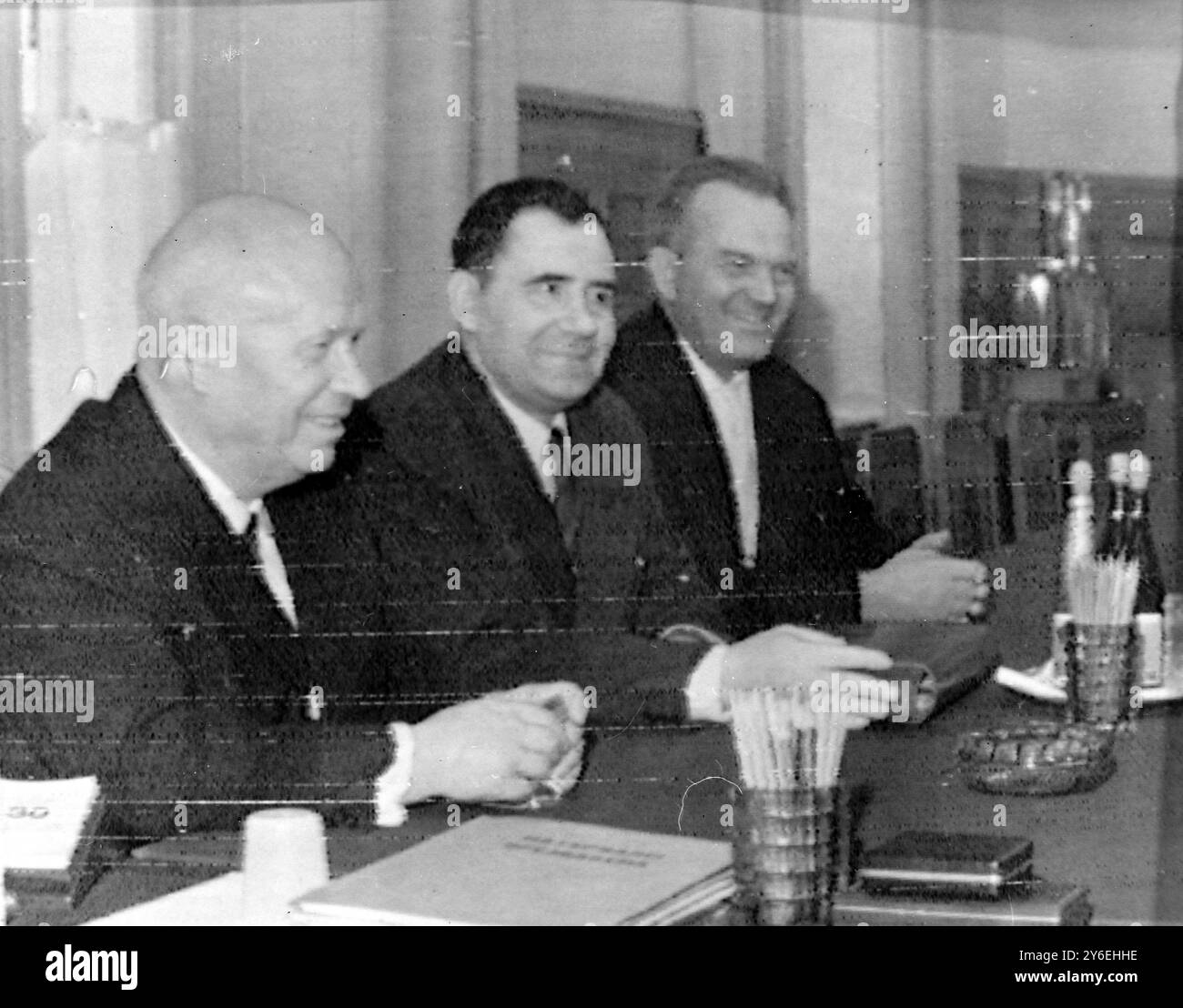 DER SOWJETISCHE PREMIERMINISTER NIKITA CHRUSCHTSCHOW KÜNDIGTE DEN RÜCKZUG KUBAS AN / ; 30. OKTOBER 1962 Stockfoto