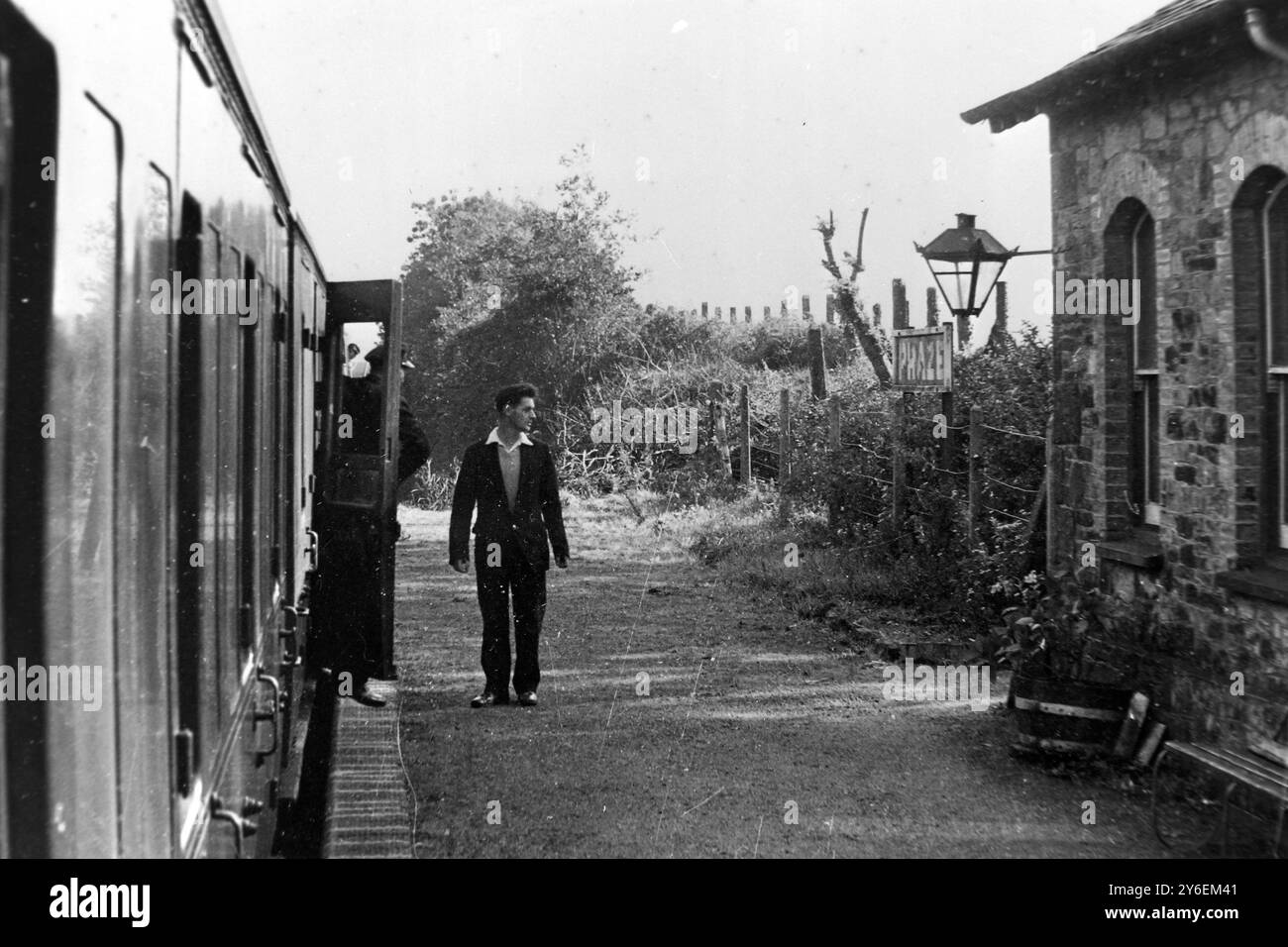 JACK ELLIS BR ZUGFÜHRER IN TRURO CORNWALL; 19. OKTOBER 1962 Stockfoto