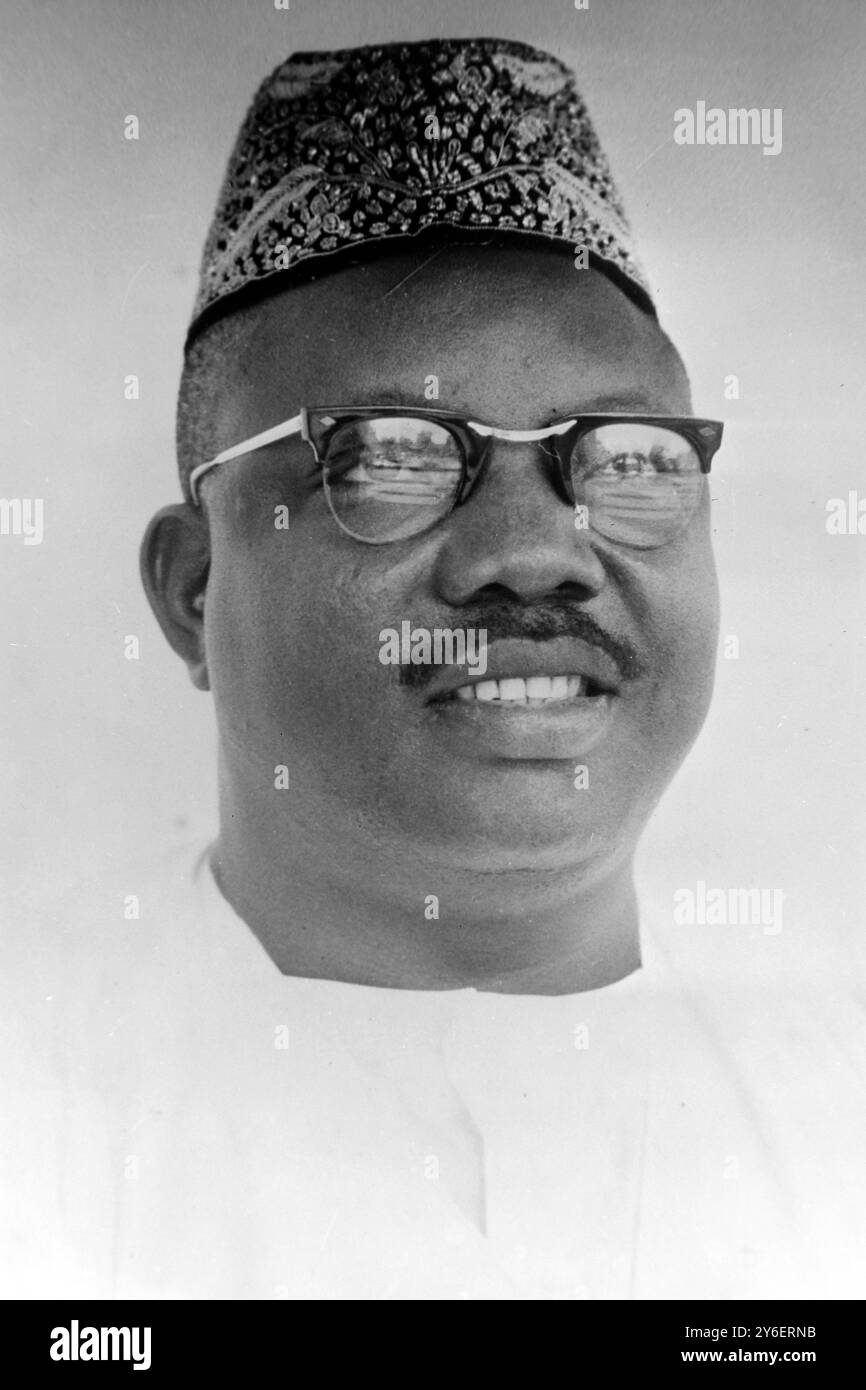 A N ONYUIKE - MINISTER, MITGLIED DER REGIERUNG OSTNIGERIAS; 28. SEPTEMBER 1962 Stockfoto