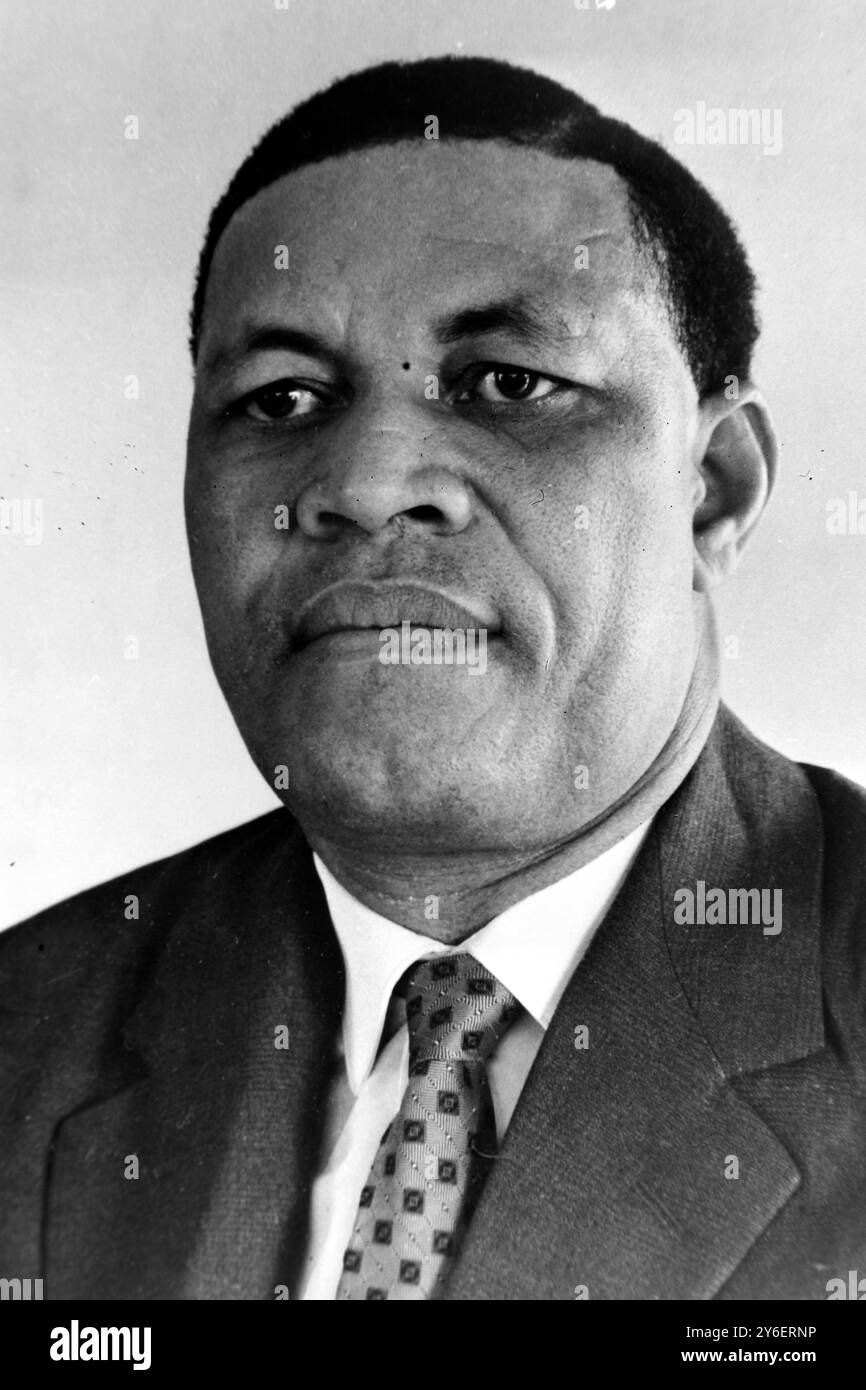 JAJA D HON PORTRÄT - MINISTER, MITGLIED DER REGIERUNG OSTNIGERIAS; 28. SEPTEMBER 1962 Stockfoto