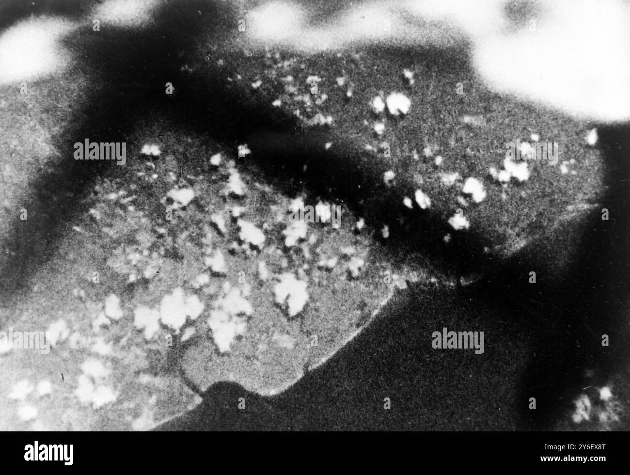 DIE ERDKRÜMMUNG IM SINNE DES SOWJETISCHEN KOSMONAUTEN POPOWITSCH; 7. SEPTEMBER 1962 Stockfoto