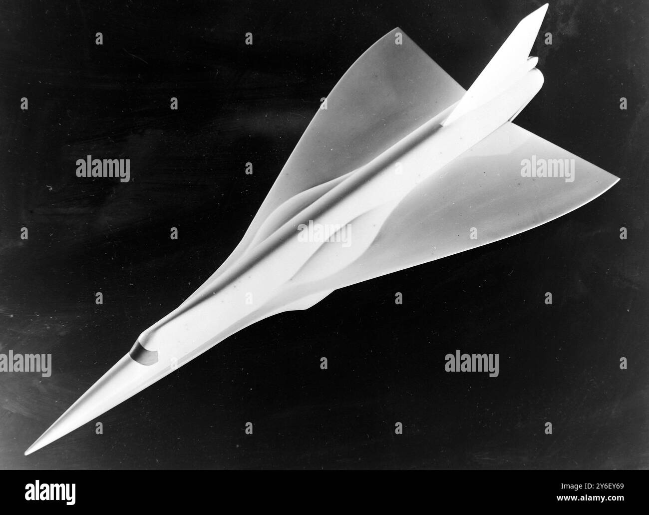 LUFTFAHRZEUGMODELL FAIREY DELTA TYP 221; 1. SEPTEMBER 1962 Stockfoto