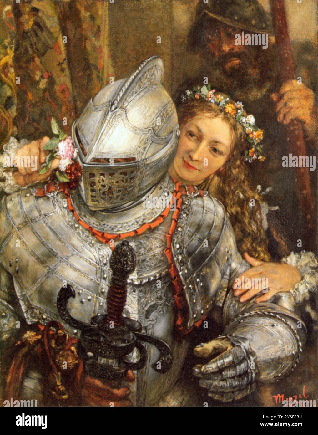 Adolph Menzel - Blindmann's Buff - 1867 Stockfoto