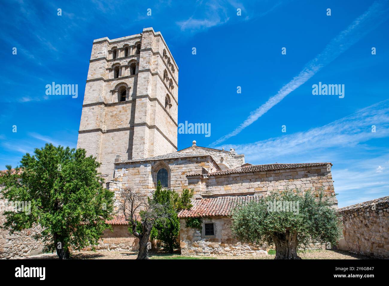 Mittelalterliche Kathedrale von Zamora in Torre Stockfoto