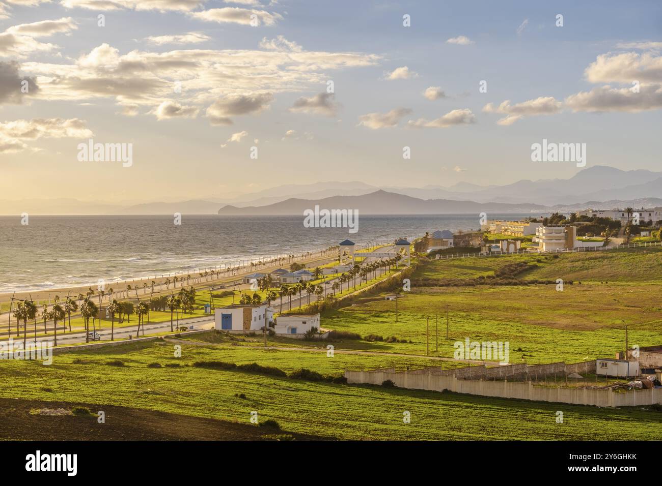 Wunderschöne Landschaft von Fnideq mit Meerblick, Marokko, Afrika Stockfoto